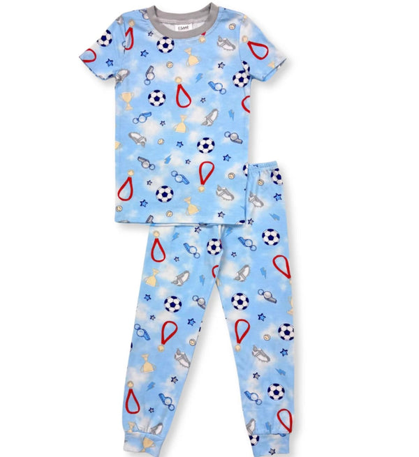 Esme - Short Sleeve & Pants Pajamas, World Cup