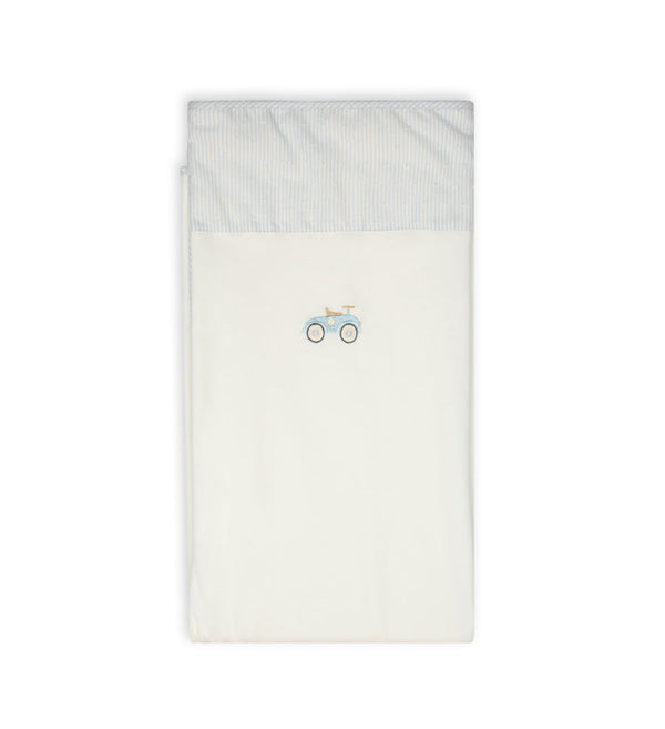 Baby GI - Baby Blanket, Ivory & Blue