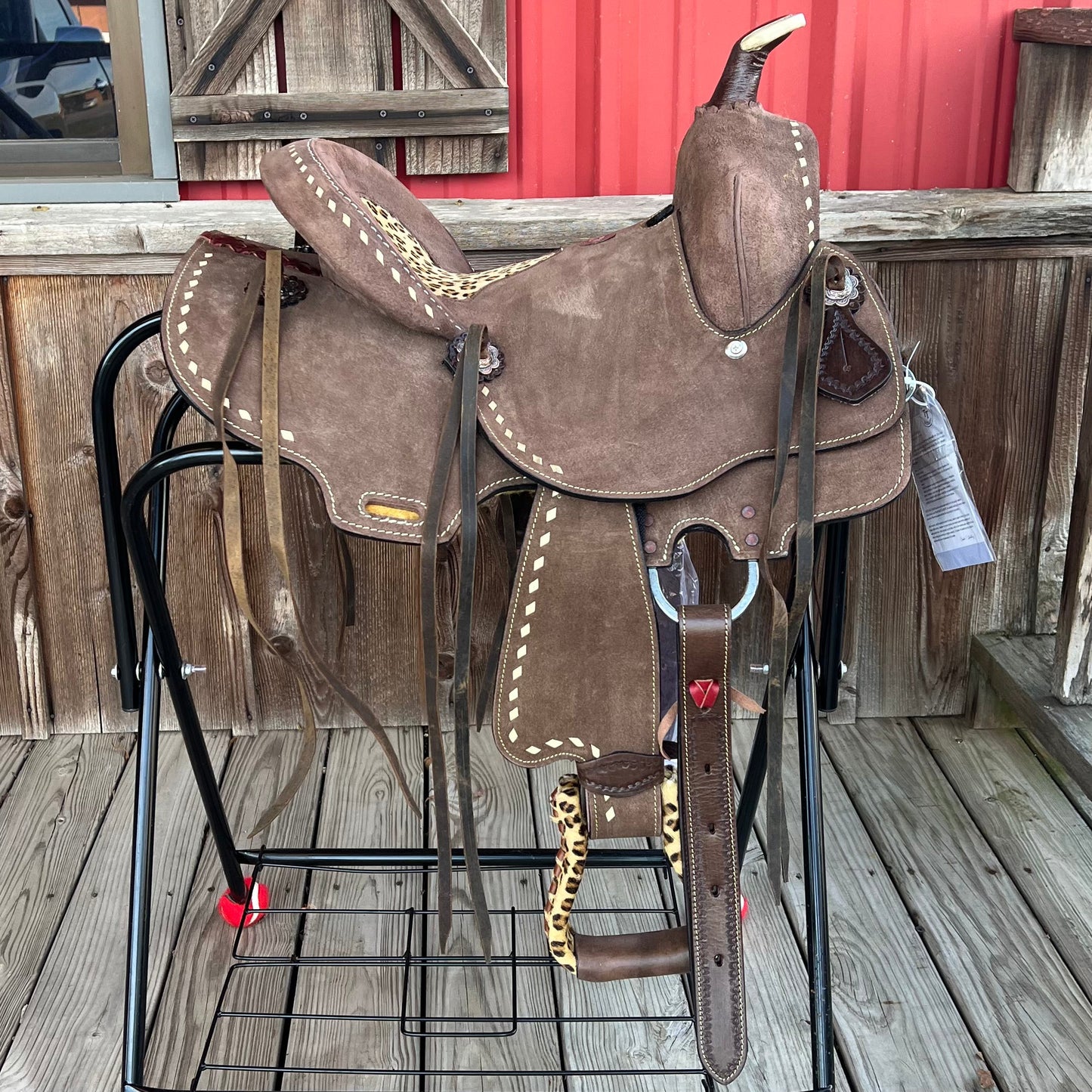 12" Cheetah Double T Saddlery
