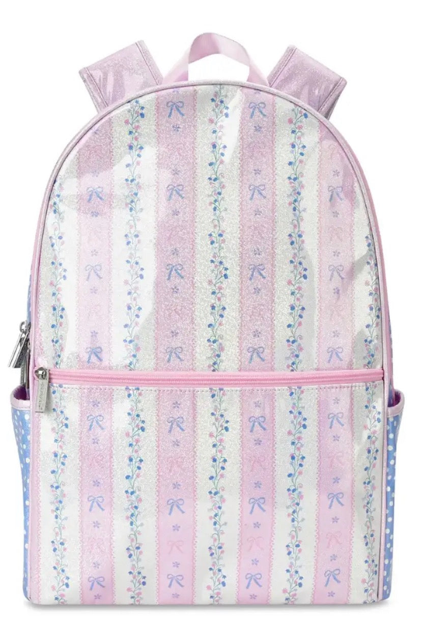 ISCREAM - PINK FLORAL STRIPE BACKPACK