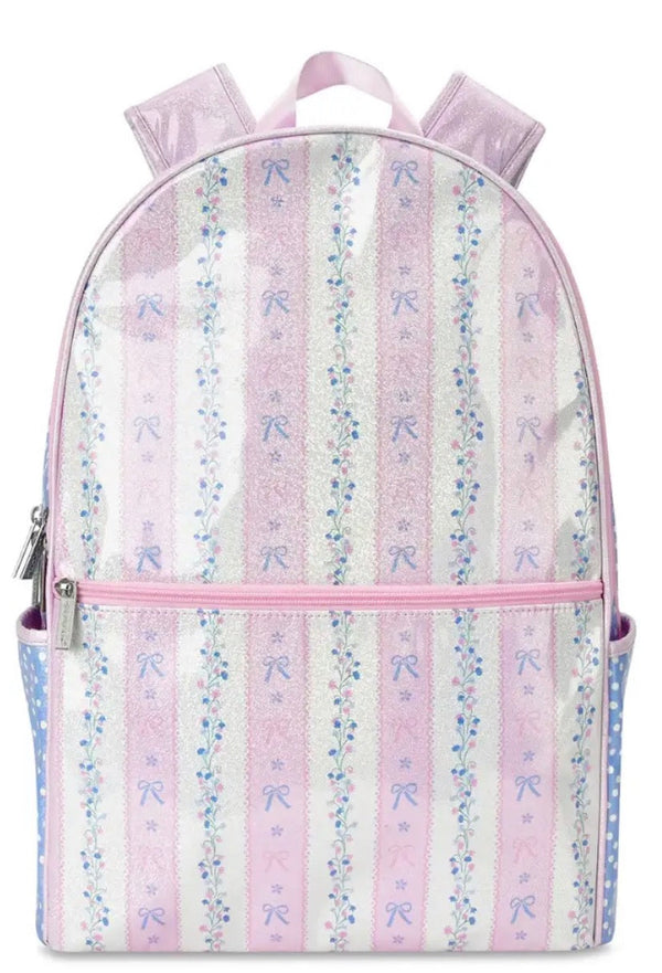 ISCREAM - PINK FLORAL STRIPE BACKPACK