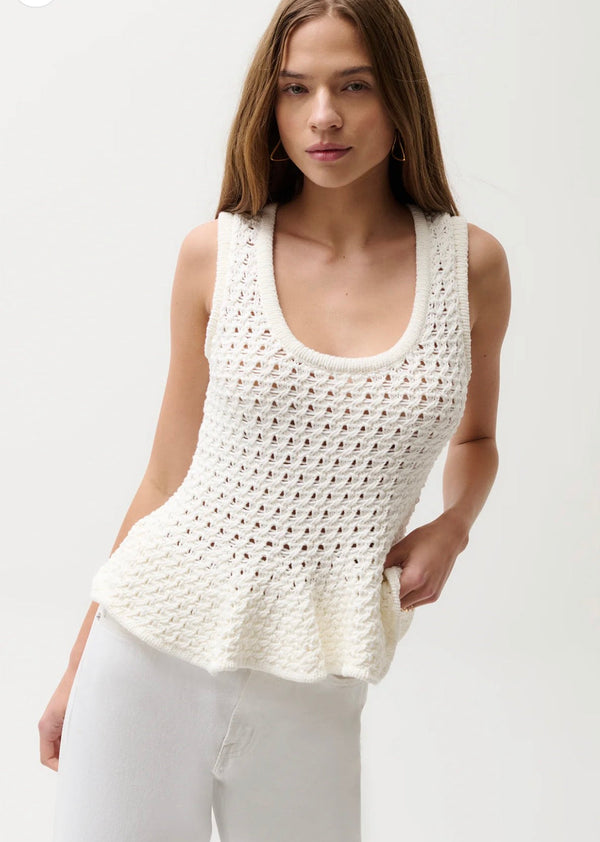 Pistola Anna Peplum Sweater Tank