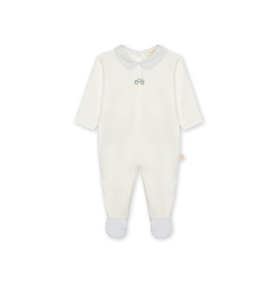 Baby GI - Nursery Footie, Ivory & Blue