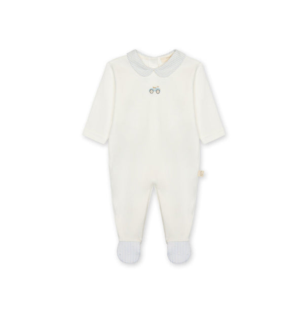 Baby GI - Nursery Footie, Ivory & Blue