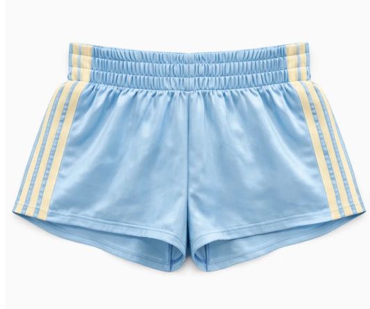 Katie J - Jordyn Shorts, Baby Blue/Butter