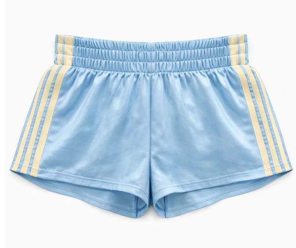 Katie J - Jordyn Shorts, Baby Blue/Butter
