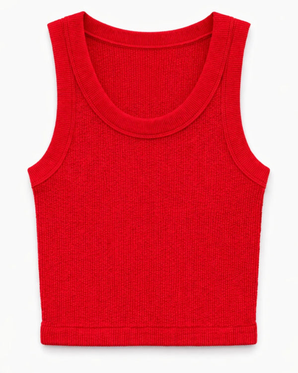 Katie J - Tween Astrid Racer Back Tank, Cherry Red