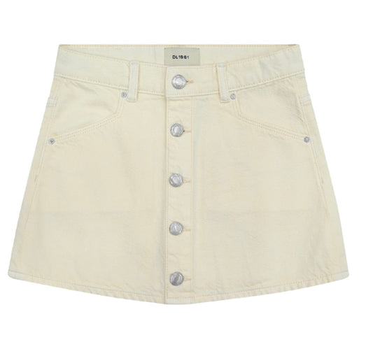 DL1961 - Jenny Mini Skirt, Sugar Cookie