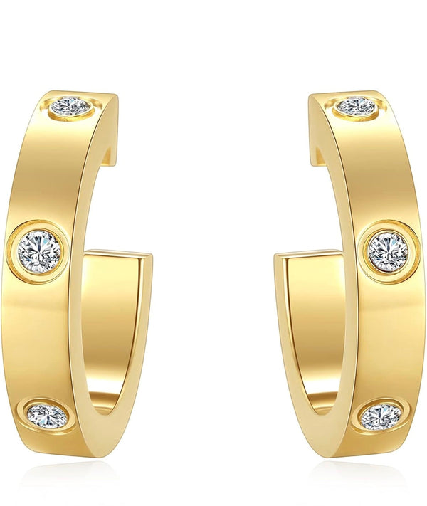 Love Hoop Earrings