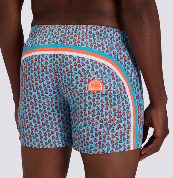 Sundek - Men’s 14’ Elastic Waist Swim Trunks, Lunar