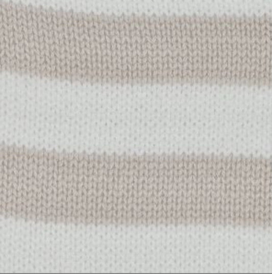 Martin Aranda - Baby Striped Bodysuit, Beige Mix