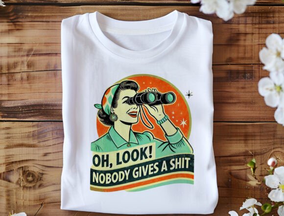 Funny Retro Woman Unisex Bamboo/Cotton Graphic T-Shirt