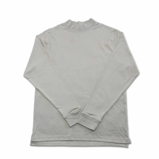 100% Pima Cotton Mock Neck Long Sleeve Shirt