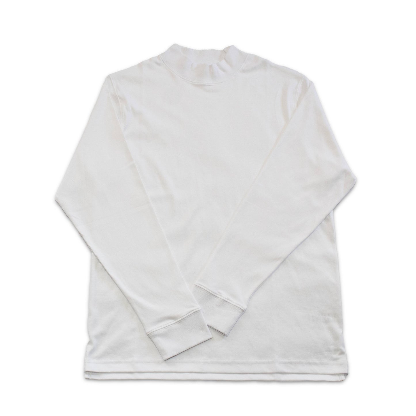 100% Pima Cotton Mock Neck Long Sleeve Shirt