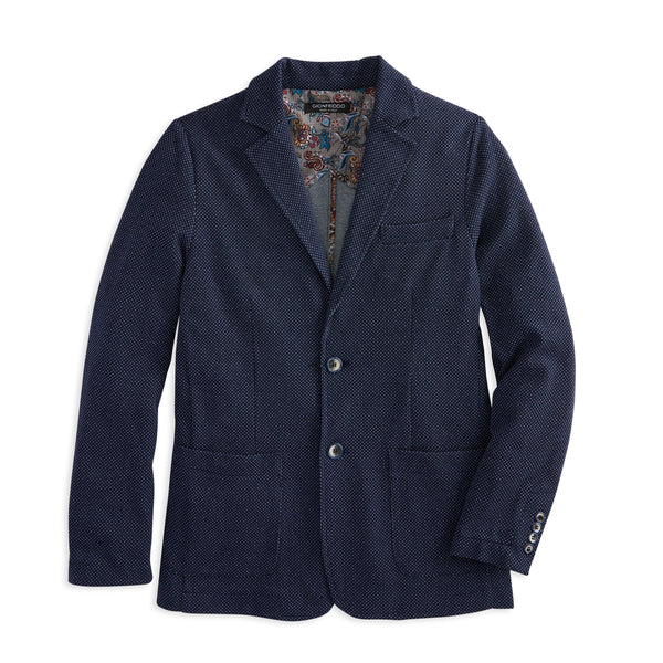 Pin Dot Knit Blazer