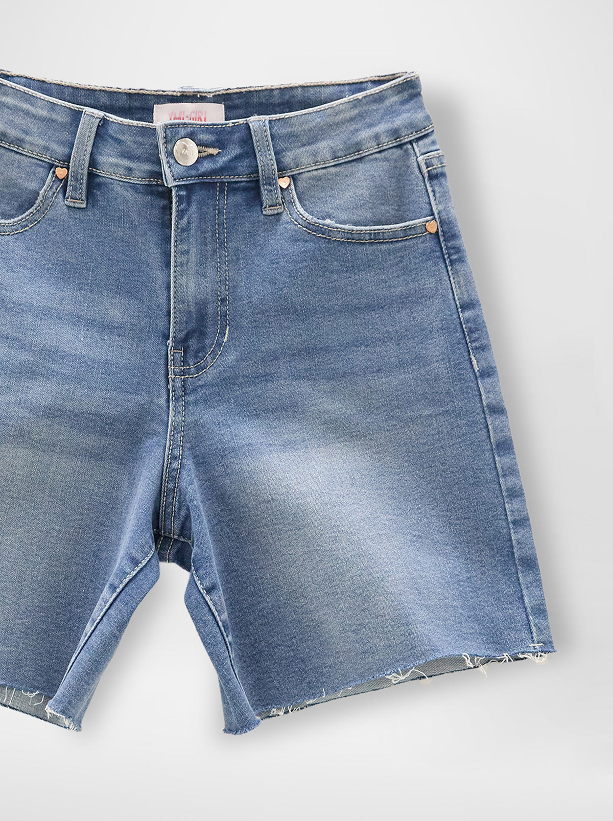 Girls Raw Hem Jort