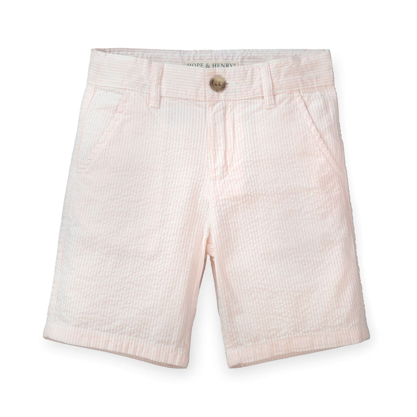 Organic Seersucker Short Classic Pink