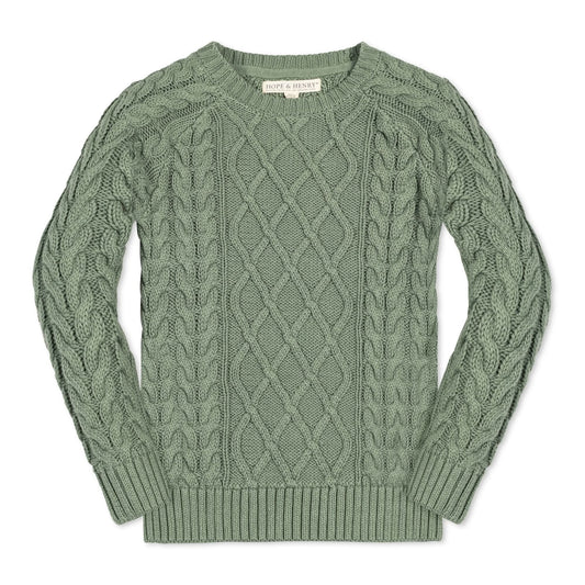 Organic Raglan Fisherman Sweater