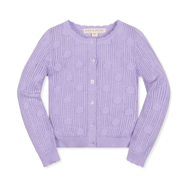 Organic Scallop Edge Cardigan