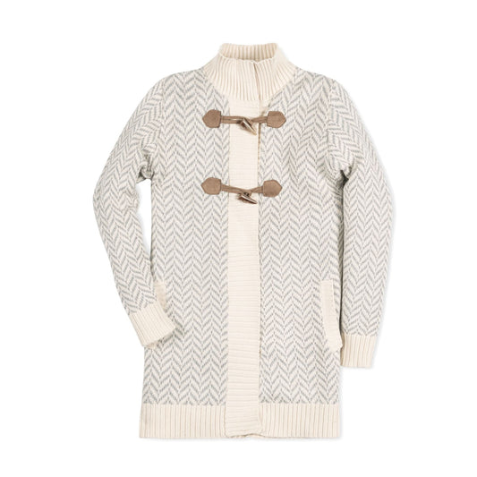 Organic Toggle Sweater with Zipper