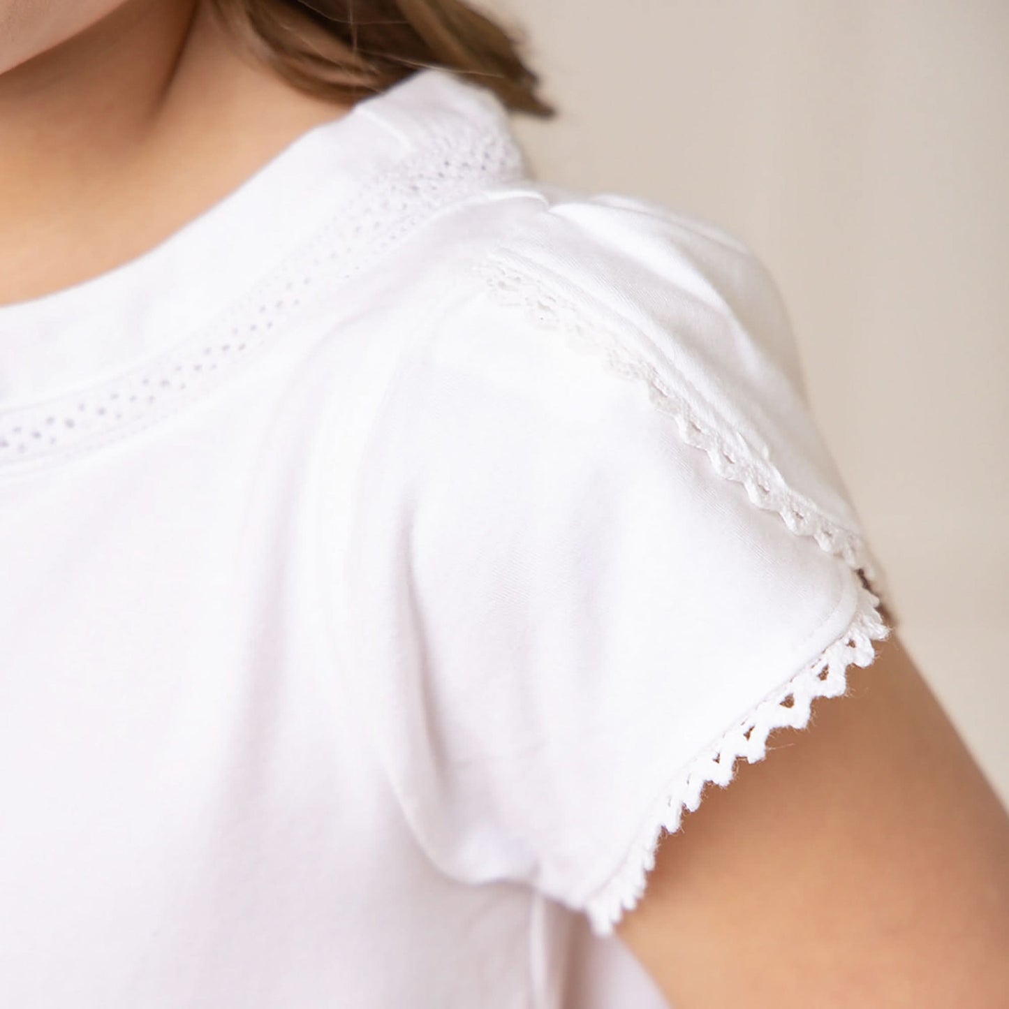 Organic Knit Top with Tulip Sleeves
