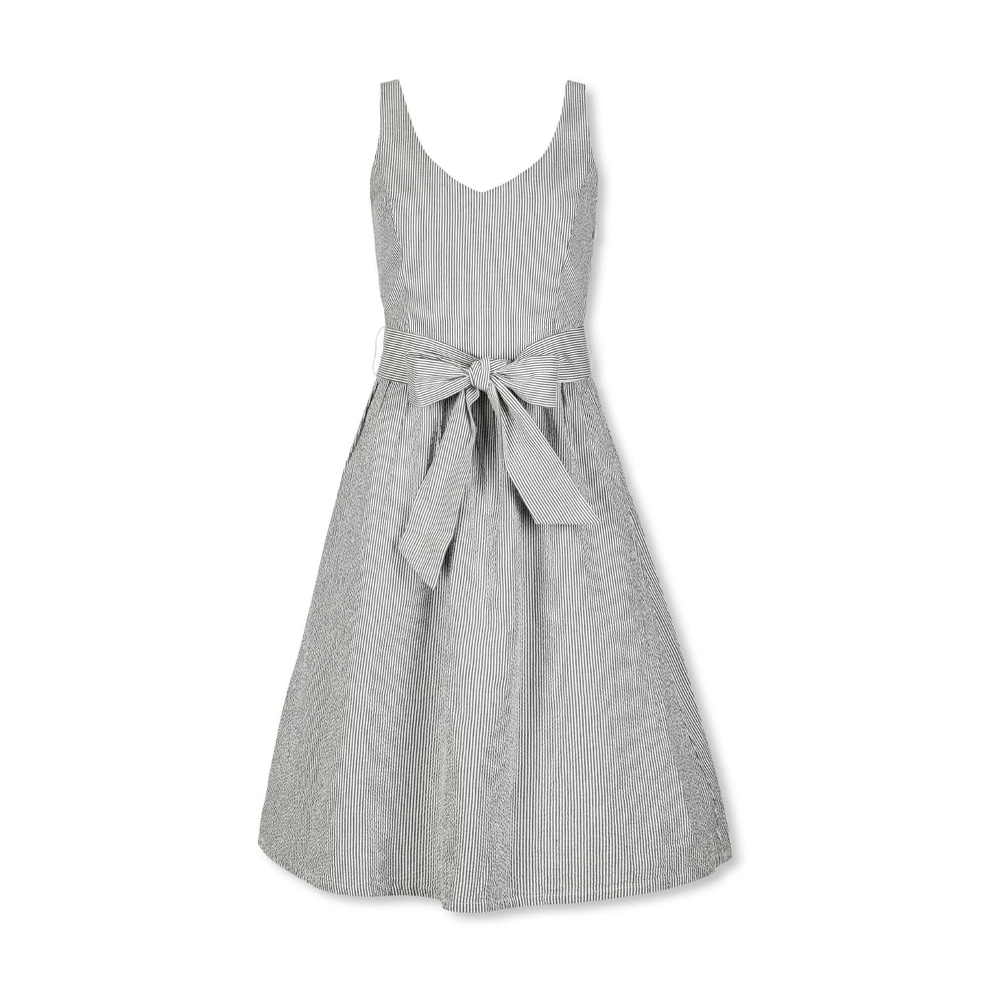 Organic A-Line Dress with Sash