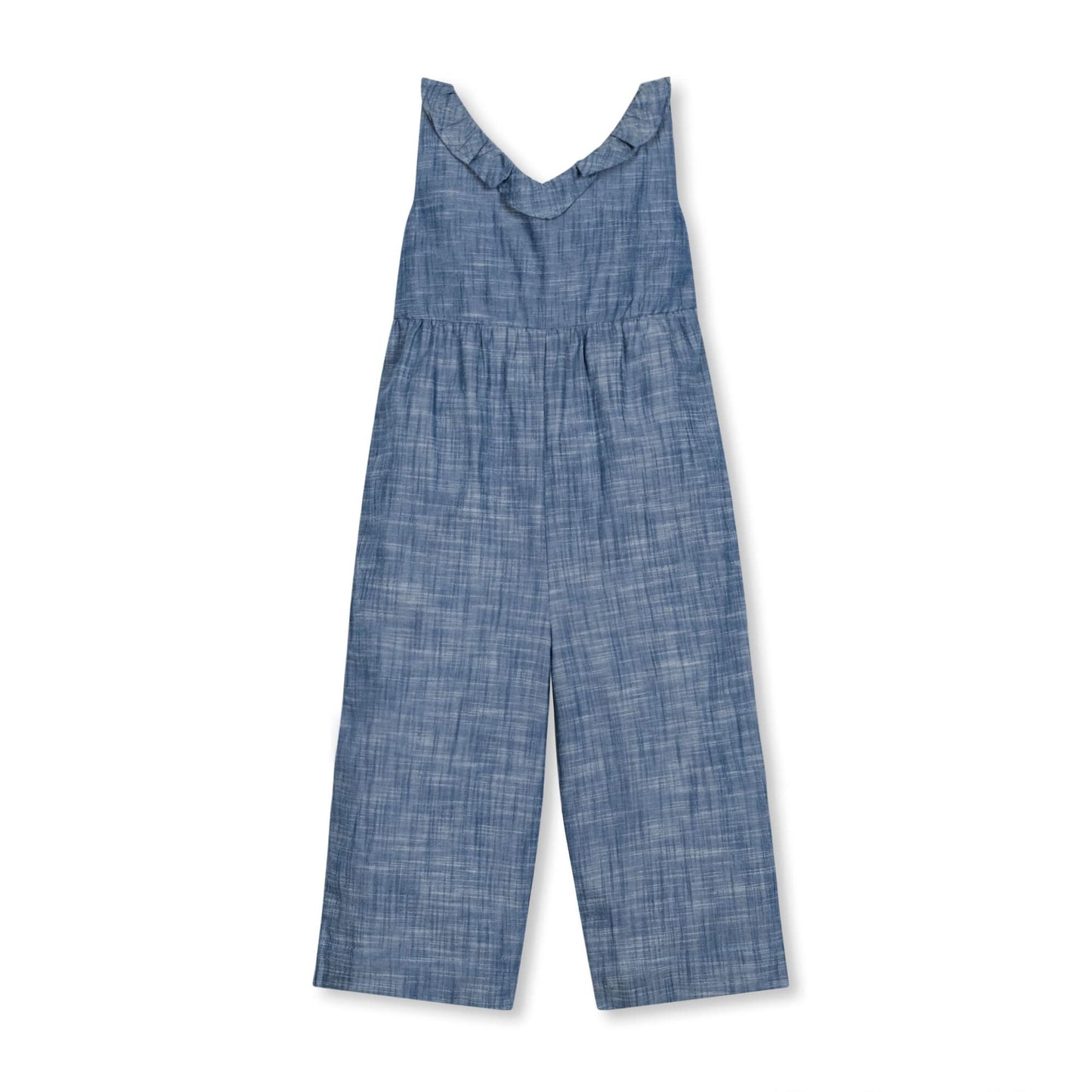Ruffle Neck Organic Jumpsuit - Baby