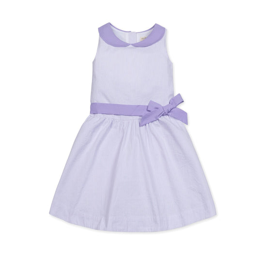 Organic Seersucker Peter Pan Collar Dress