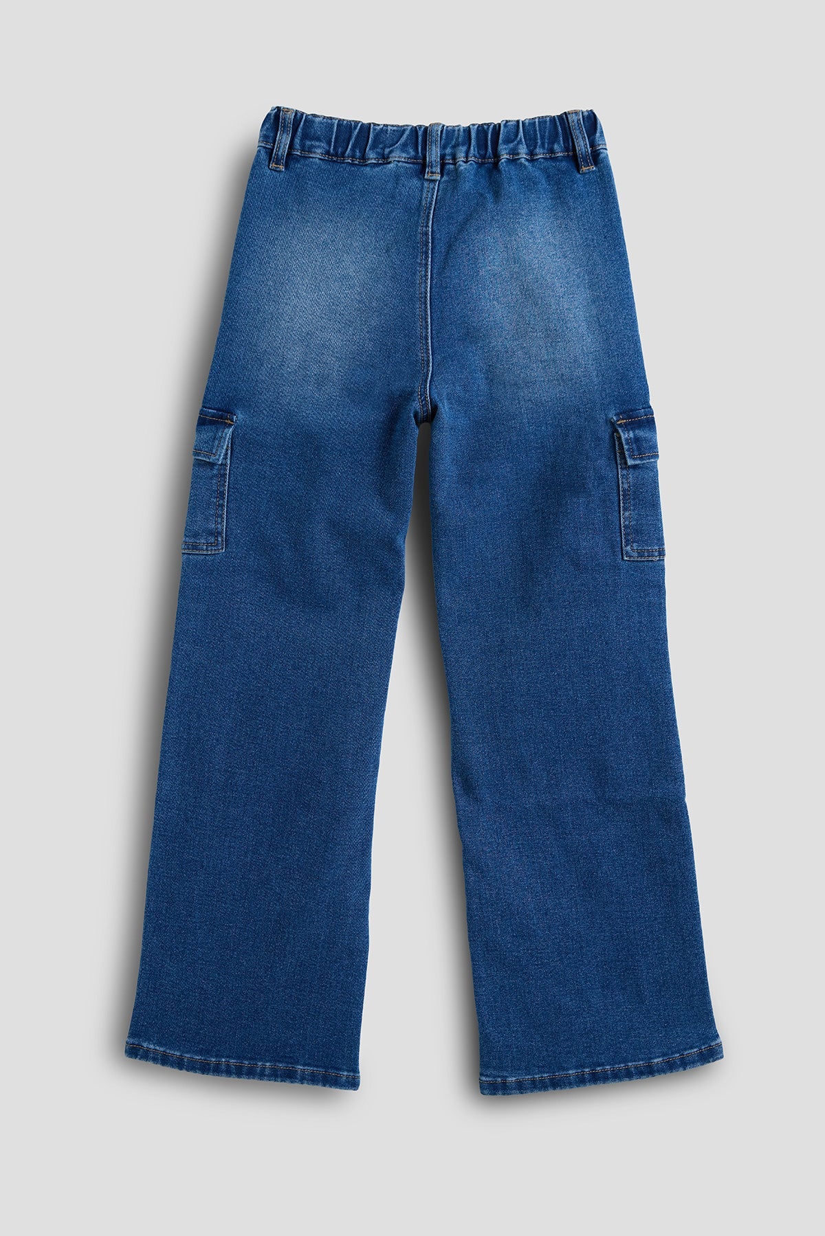 Girls Wide Leg Skater Cargo Jeans