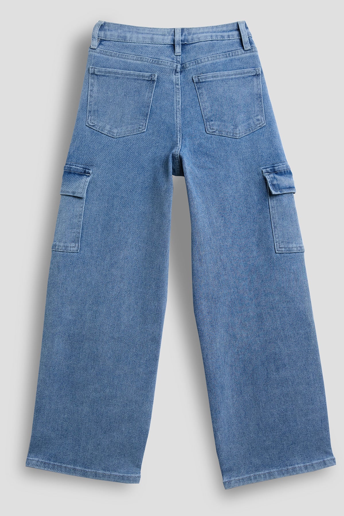 Girls Relaxed Cargo Jeans