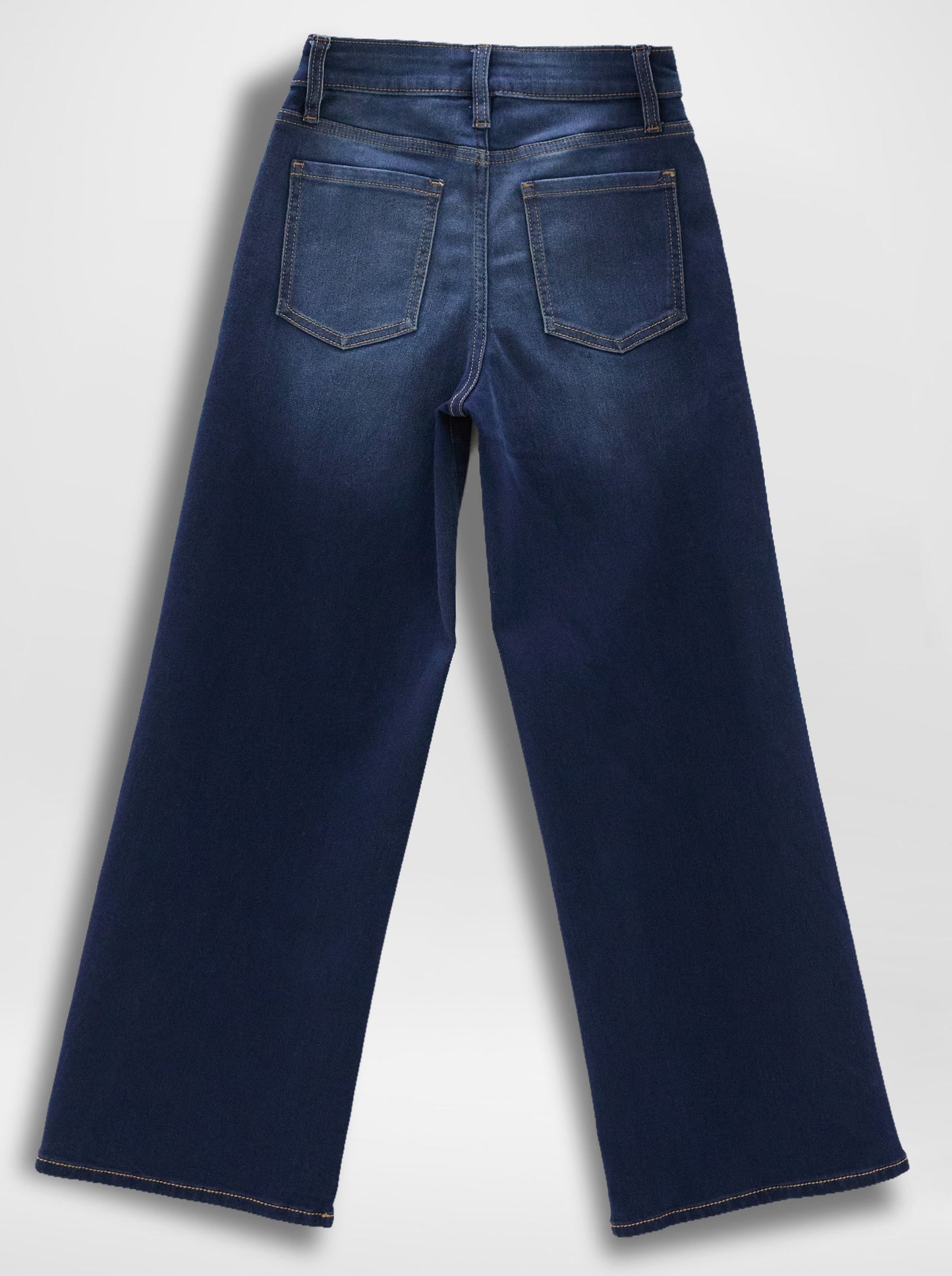Girls Baggy Clean Hem Jeans