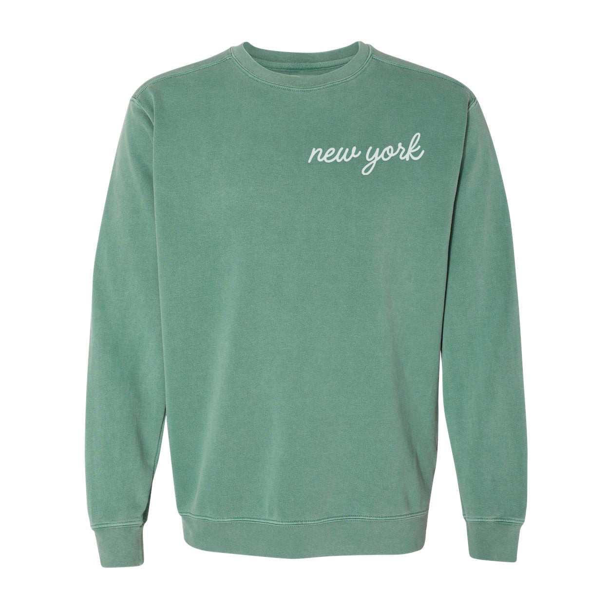 New York Cursive Washed Sweatshirt