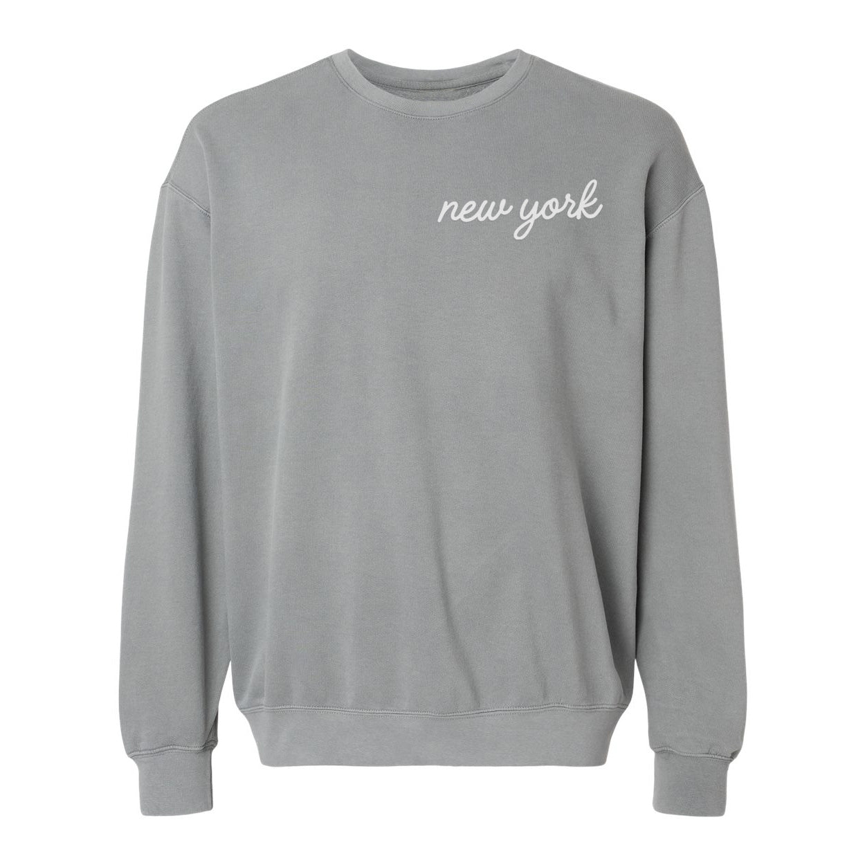 New York Cursive Washed Sweatshirt