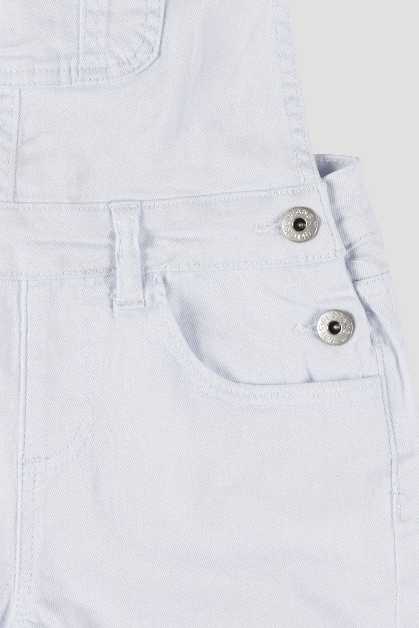 Girls Cuffed Bib Shortalls