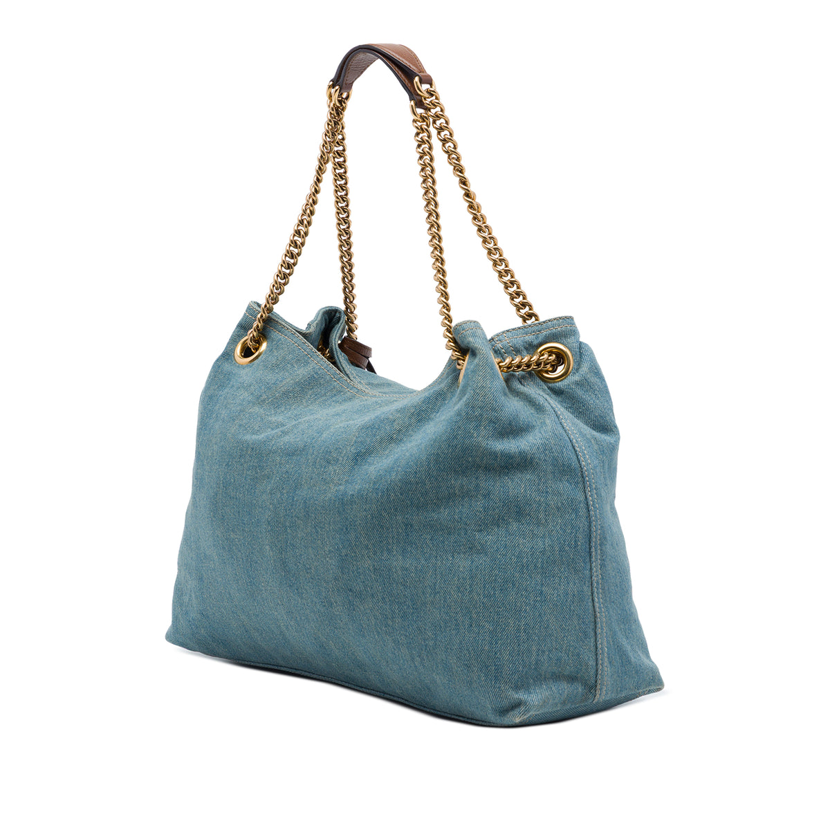 Denim Soho Chain Tote Bag (Pre-Owned)