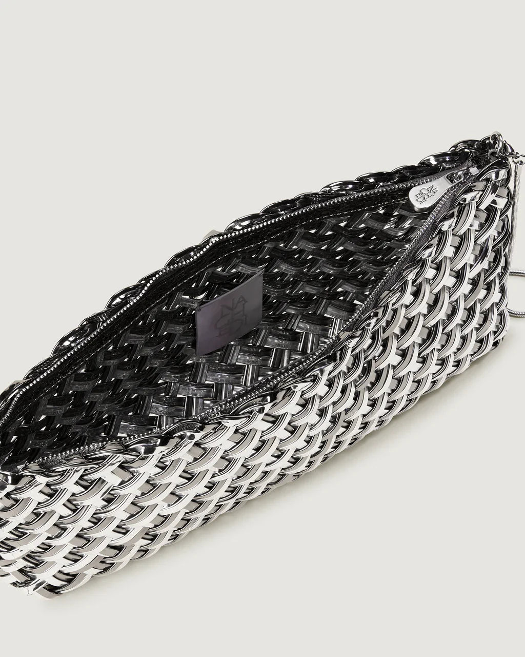 Naghedi Gala Clutch Double Weave Metallic