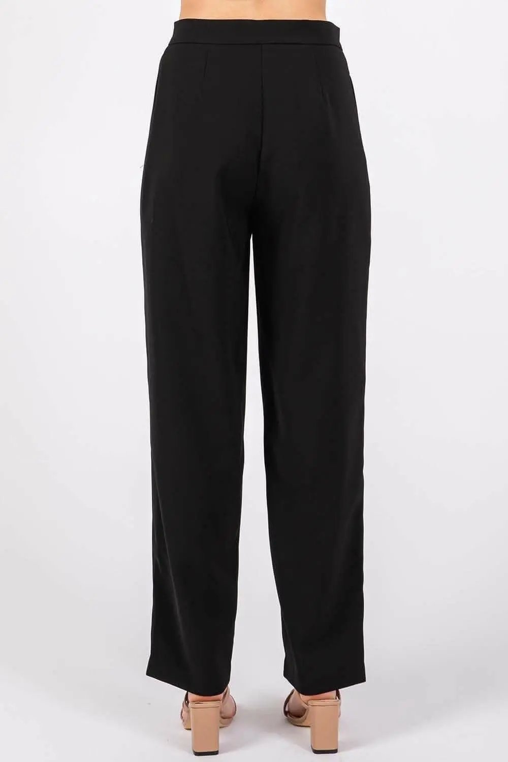 Trendsi GeeGee High-Waisted Pleated Pants