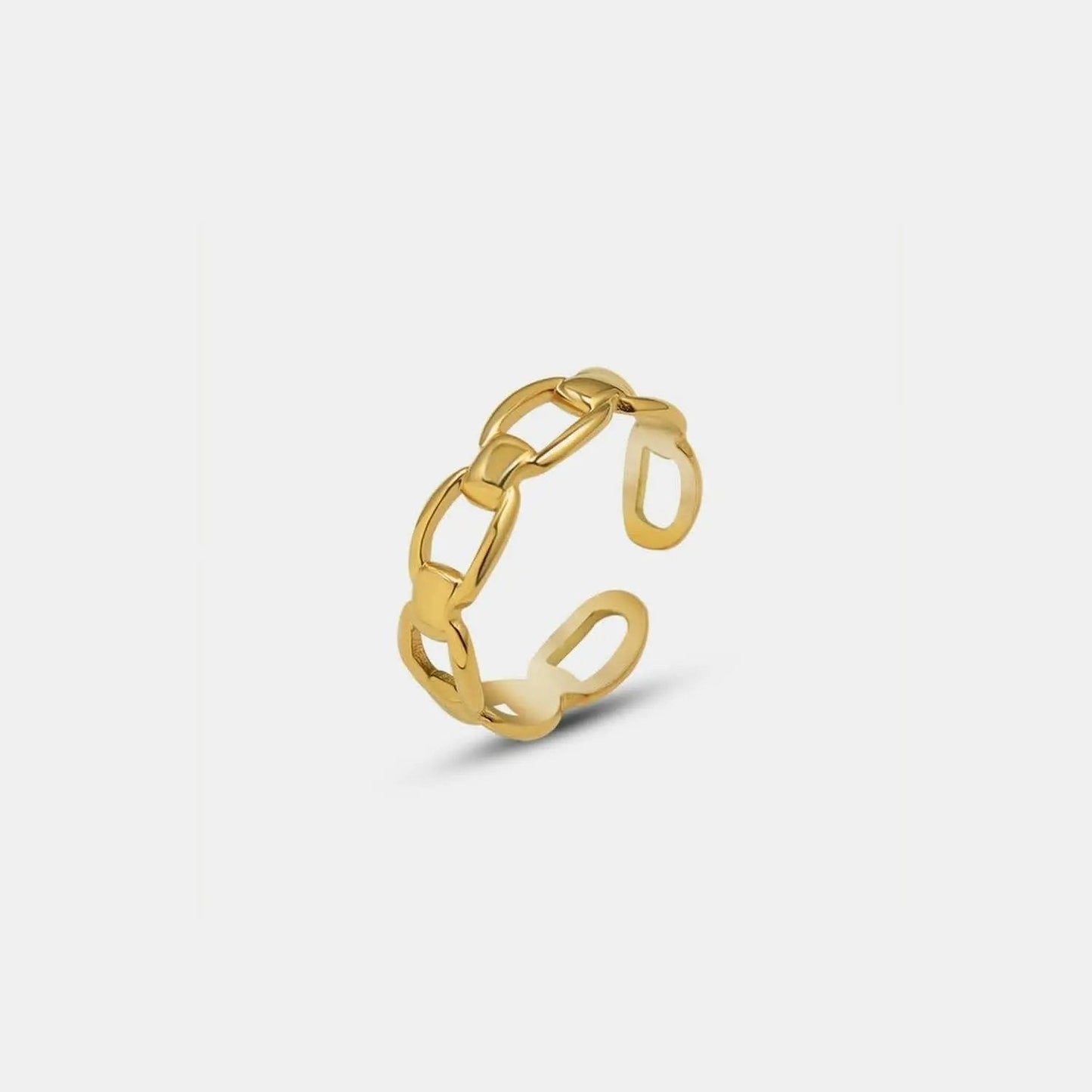 Trendsi just arrived - Gold-plated adjustable titanium ring