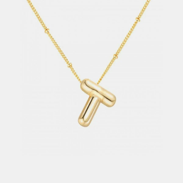 Trendsi Necklaces - Gold-plated letter charm necklace
