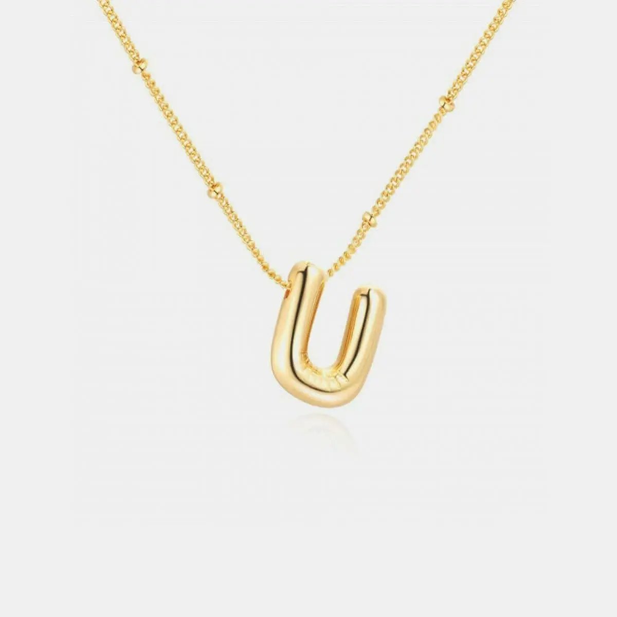 Trendsi Necklaces - Gold-plated letter charm necklace