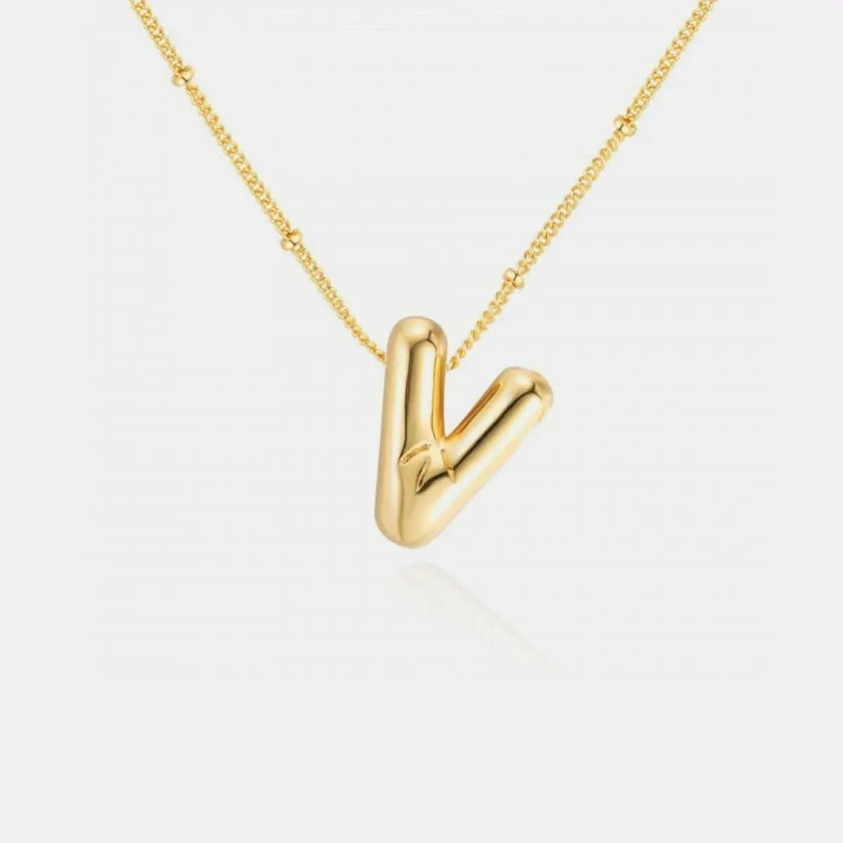 Trendsi Necklaces - Gold-plated letter charm necklace