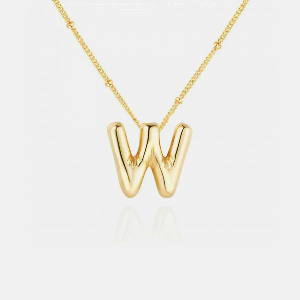 Trendsi Necklaces - Gold-plated letter charm necklace
