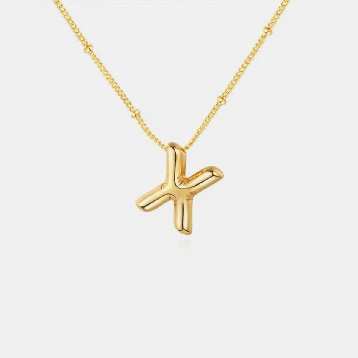 Trendsi Necklaces - Gold-plated letter charm necklace
