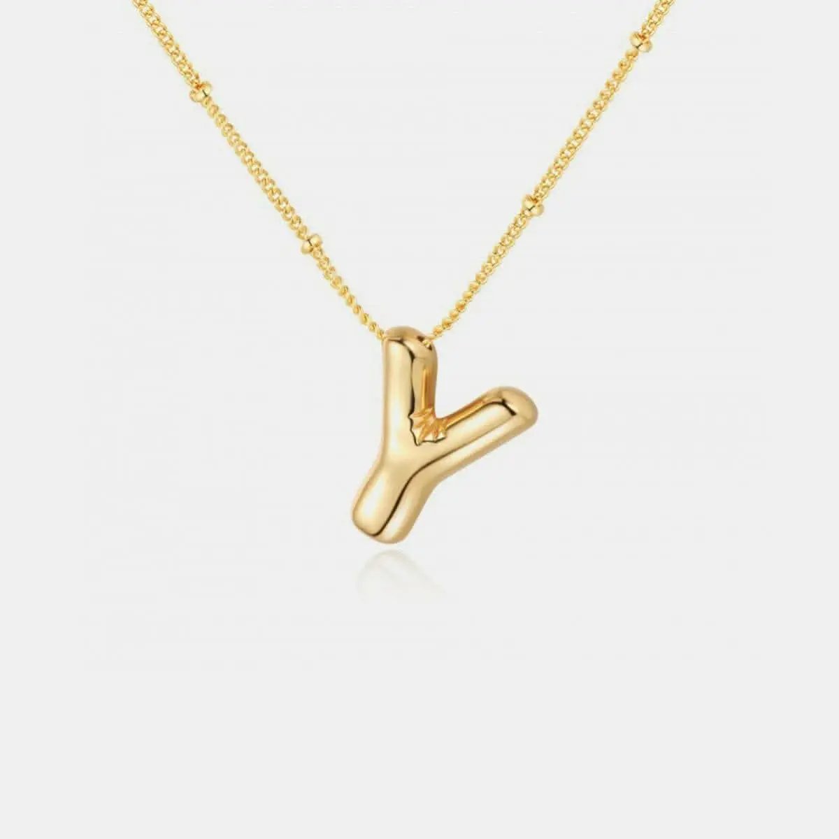Trendsi Necklaces - Gold-plated letter charm necklace