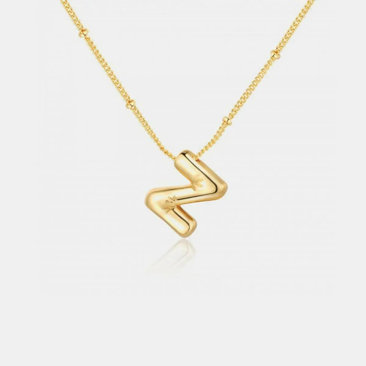 Trendsi Necklaces - Gold-plated letter charm necklace