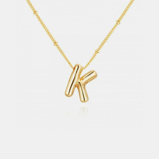 Initial Charm Necklace - Personalized Gold - Elegant & Fashionable