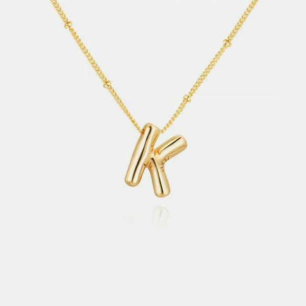 Initial Charm Necklace - Personalized Gold - Elegant & Fashionable