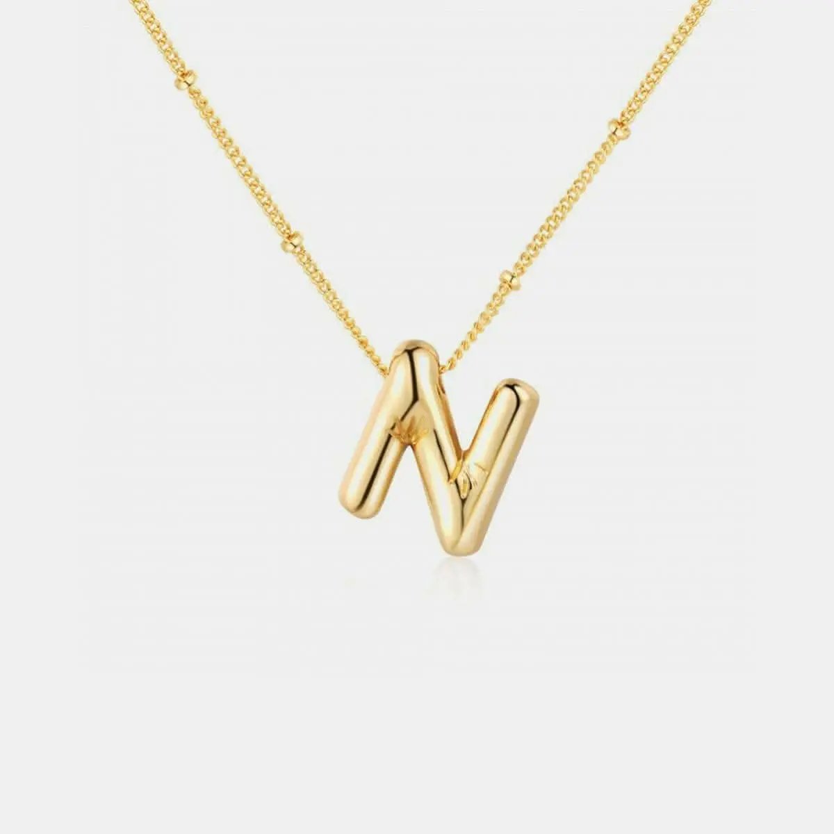 Initial Charm Necklace - Personalized Gold - Elegant & Fashionable