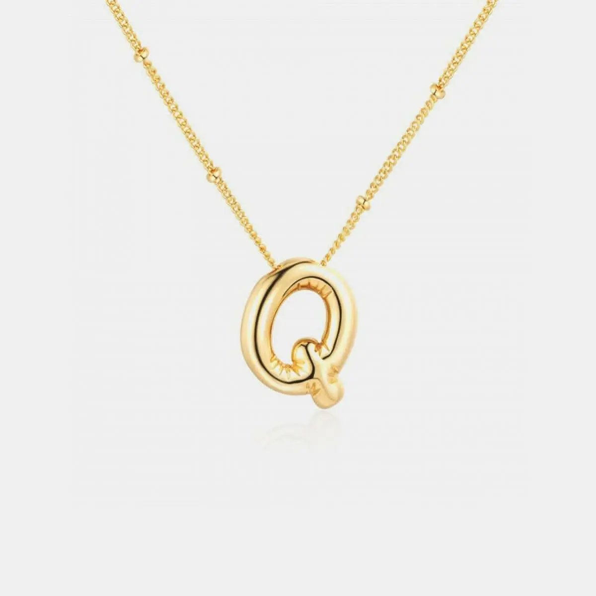 Initial Charm Necklace - Personalized Gold - Elegant & Fashionable