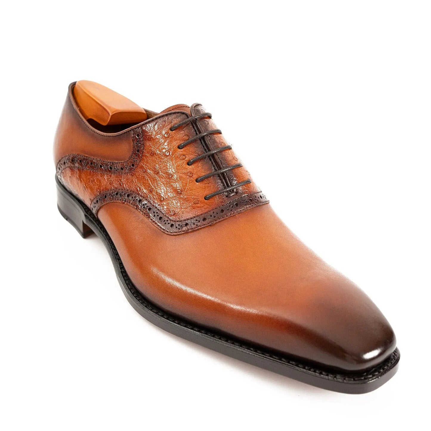 Goodyear Welted Oxford Shoes ostrich